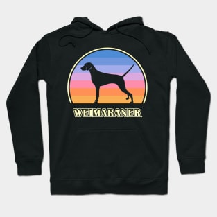 Weimaraner Vintage Sunset Dog Hoodie